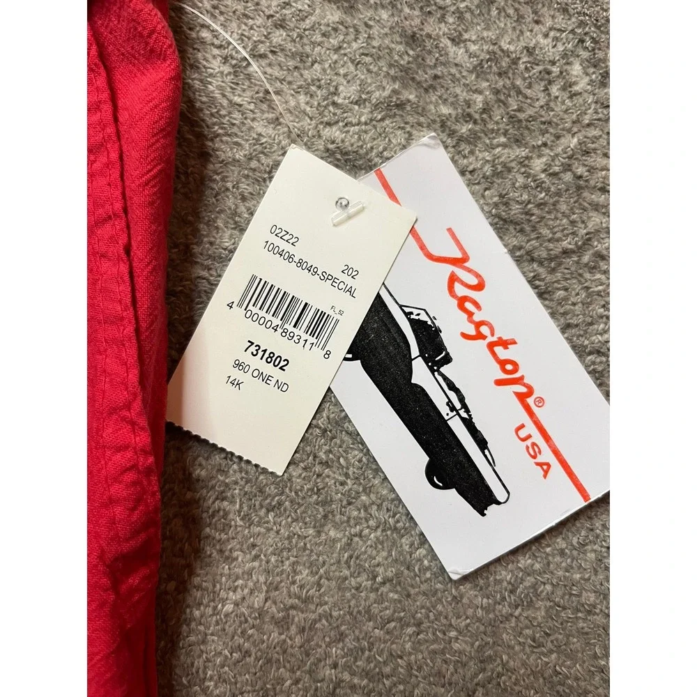 Vintage Ragtop USA Red Cotton Drawstring Pants Y2K Women Small
